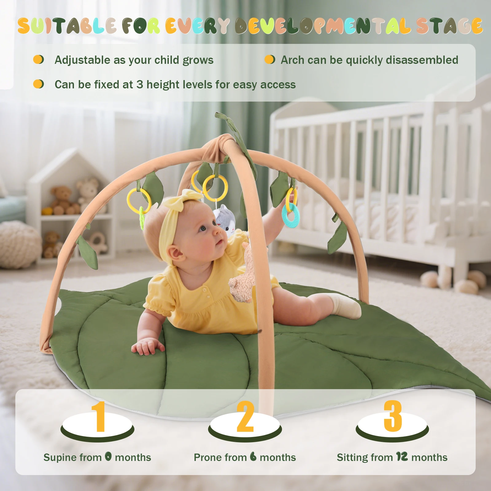 Détail des cartes étapes en bois pour bébé