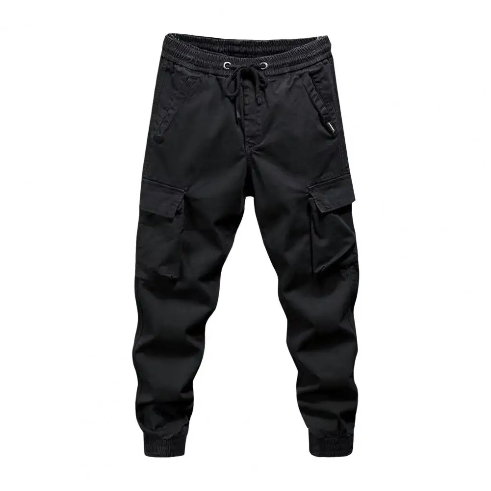 Pantalon cargo homme avec taille élastique et poches latérales