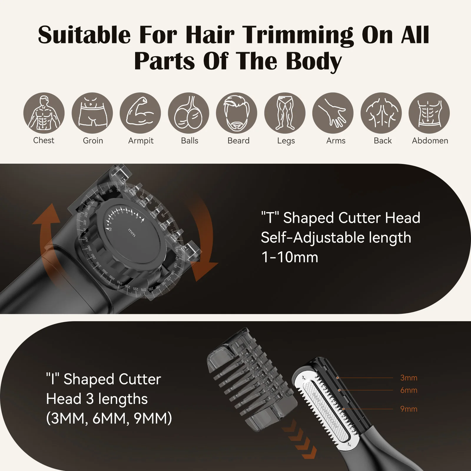 Tondeuse corps MAXGROOM résistante à l'eau