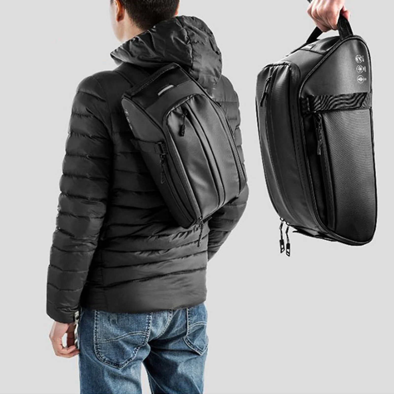 Intérieur spacieux de la sacoche vélo