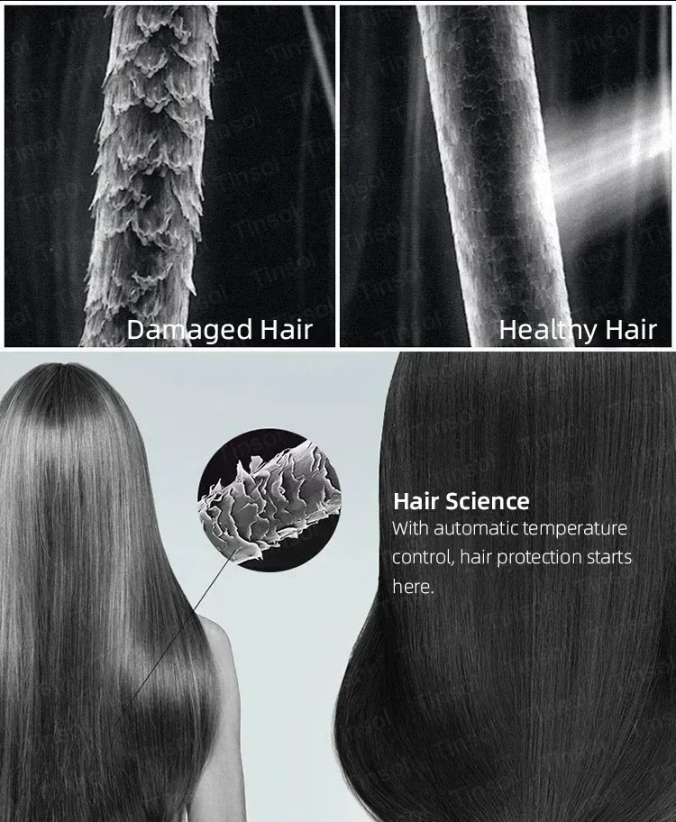 Design ergonomique pour un coiffage facile