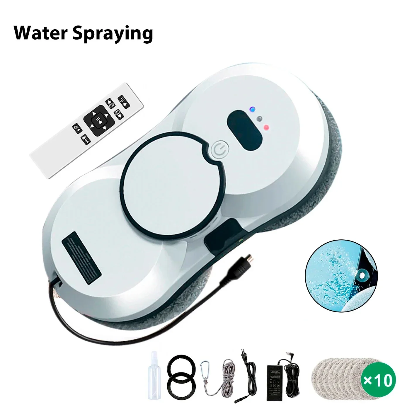 Vue d'ensemble du défroisseur vapeur portatif avec sa poignée