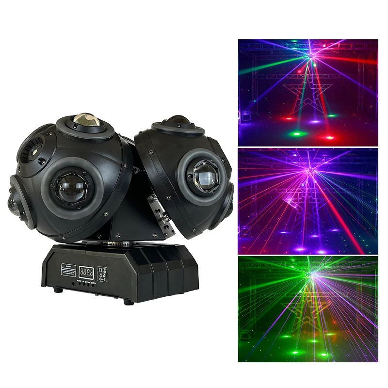 Gros plan sur les LED et les lentilles laser de l'appareil