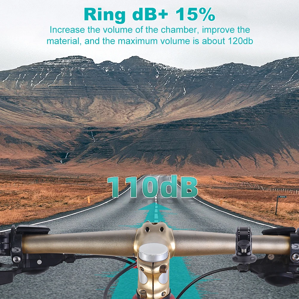 Détail de la sonnette de vélo étanche