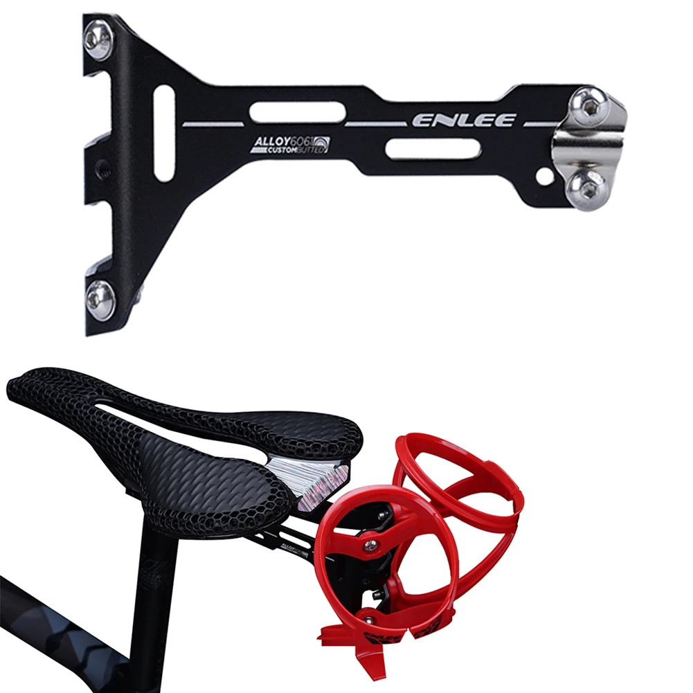 Support porte-bidon double pour selle de vélo en aluminium