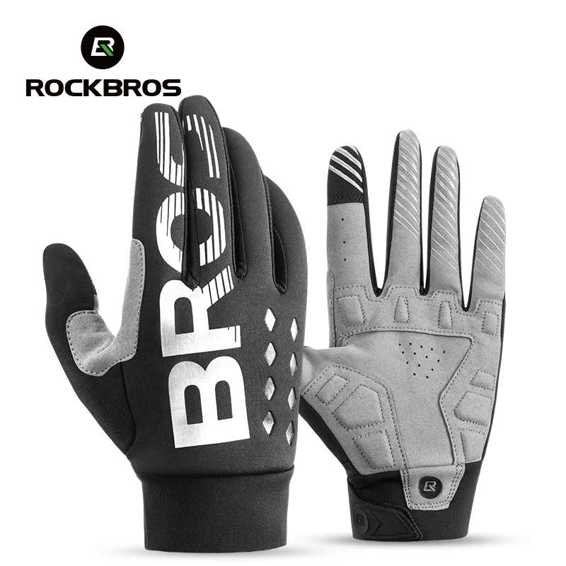Gants cyclisme ROCKBROS noirs, fonction tactile