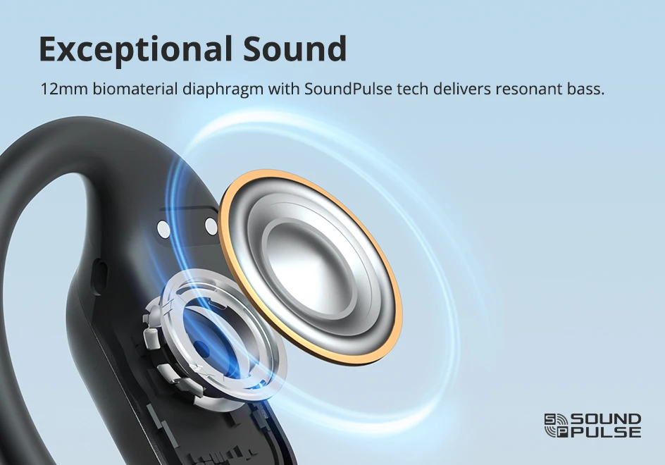 Diaphragme 12mm et SoundPulse pour une qualité sonore optimale