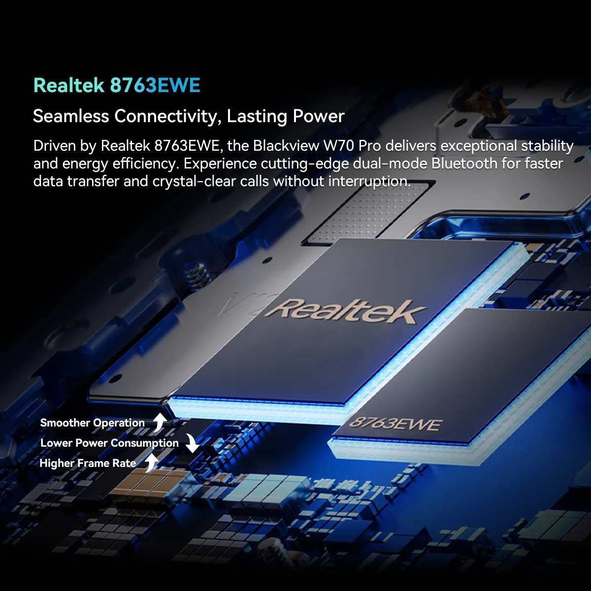 Smartwatch Blackview W70 Pro affichant diverses fonctions sportives