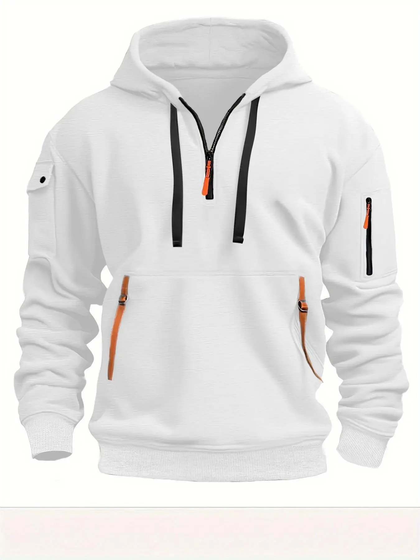 Sweatshirt hoodie polaire grande taille pour hommes