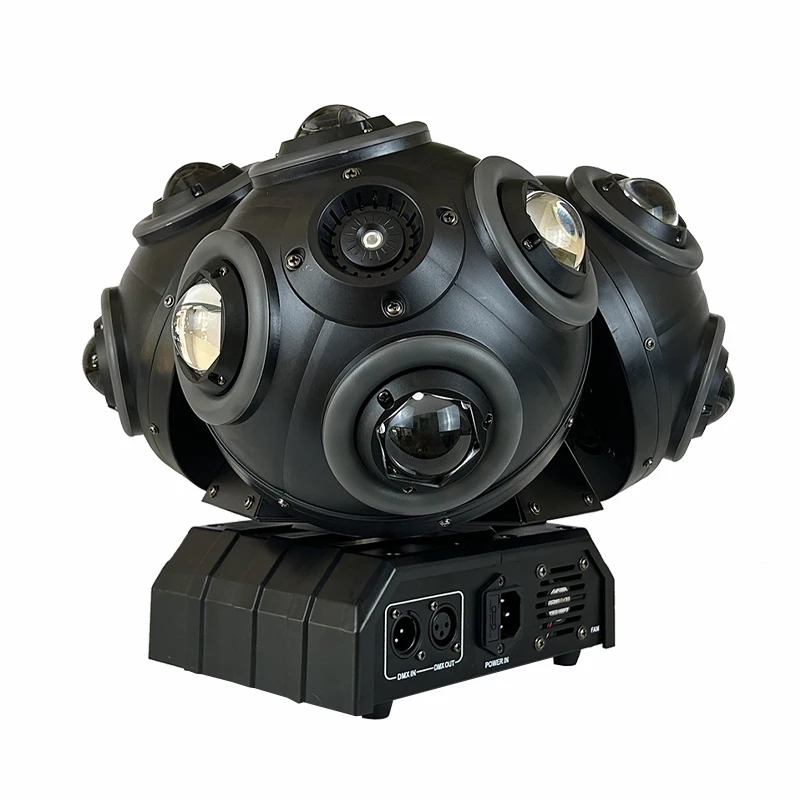 Lumière de scène LED laser en action dans une pièce sombre