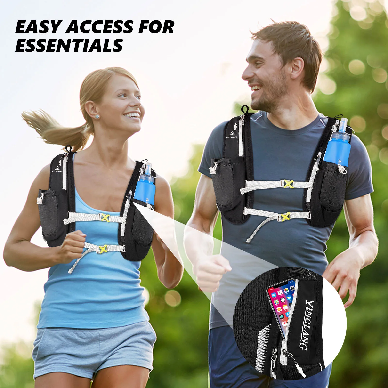 Gilet de course polyvalent pour outdoor