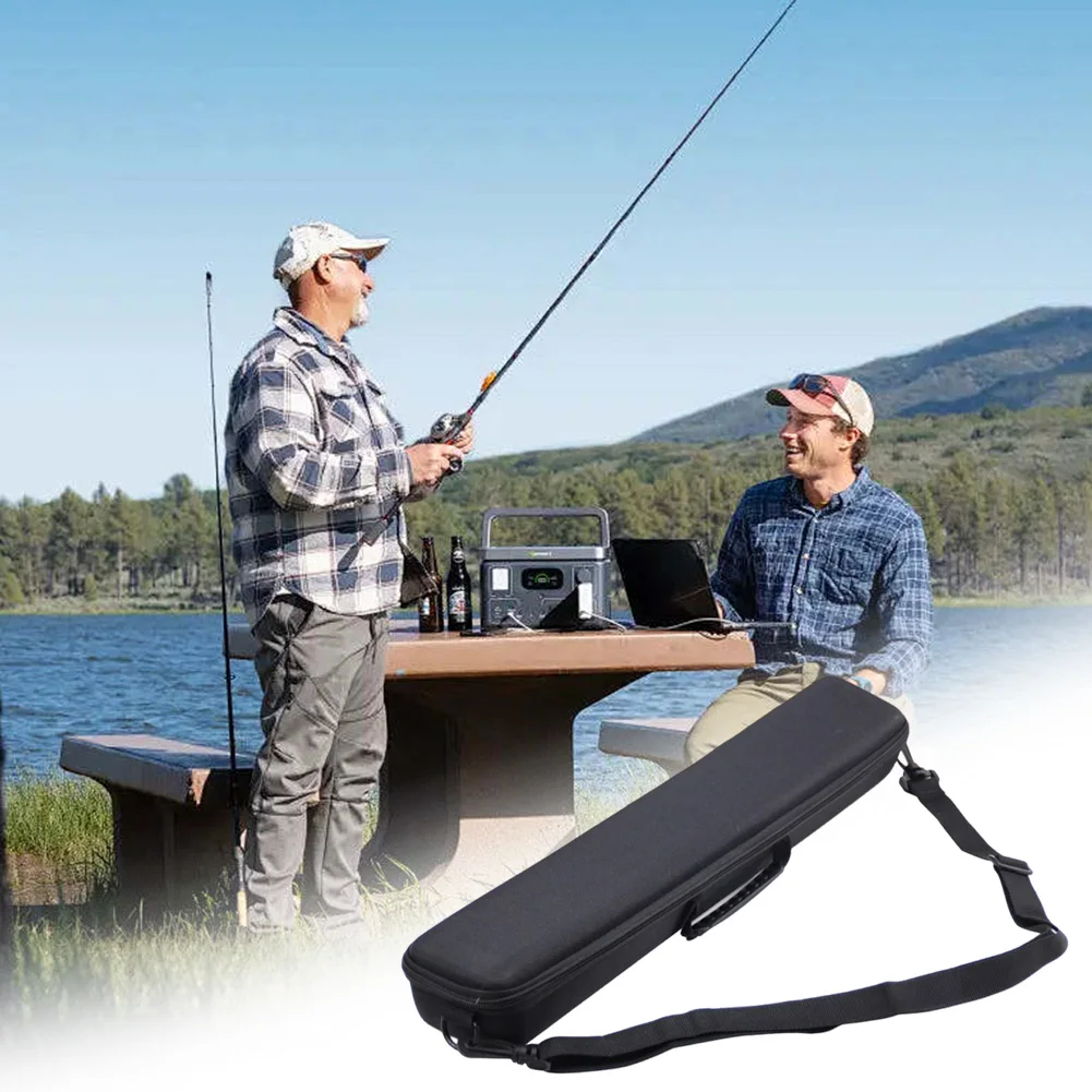 Fermeture éclair double du sac de rangement pour canne à pêche