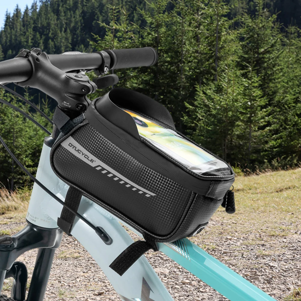 Intérieur spacieux de la sacoche de cadre vélo