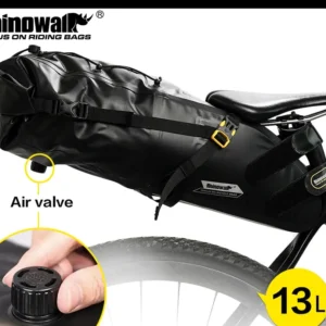 Sacoche Vélo Étanch Rhinowalk 5-13L - VTT Route Porte-Bagages