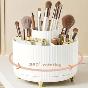 Organisateur de Maquillage Rotatif 360° - 5 Compartiments