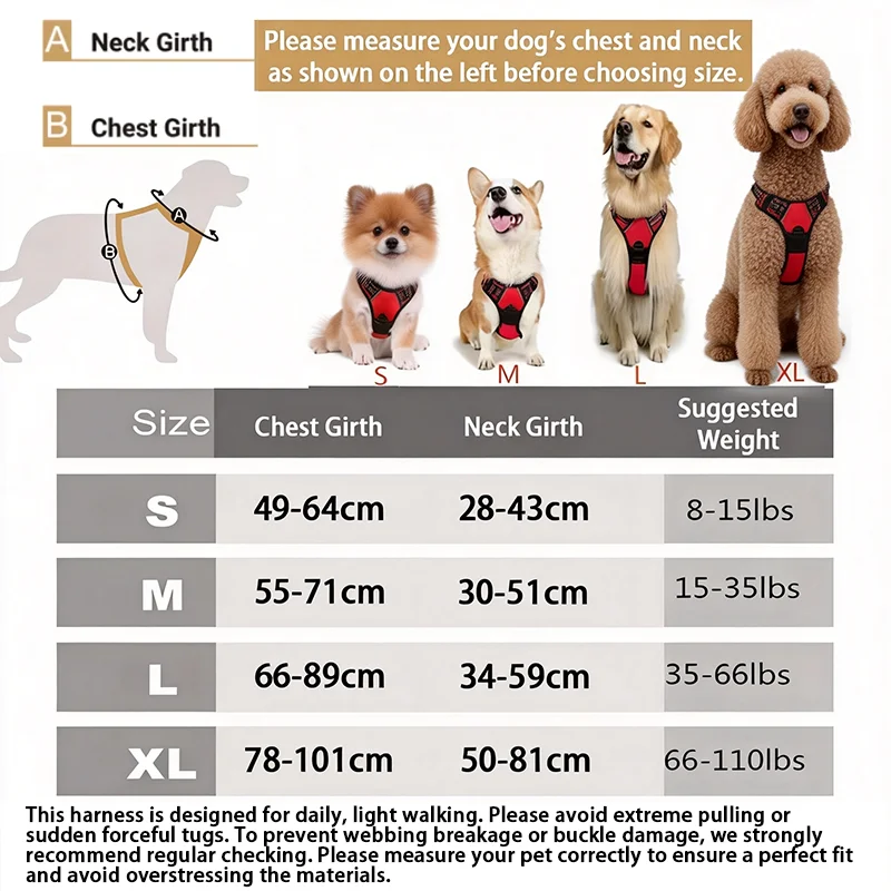 No-pull dog harness with front ring