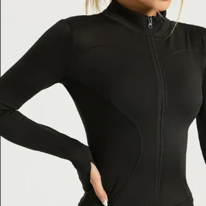 Veste de Sport Femme Col Montant - Séchage Rapide, Zippée