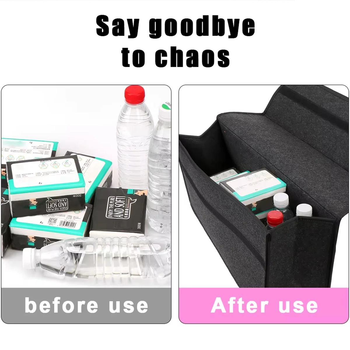 Bin folded flat