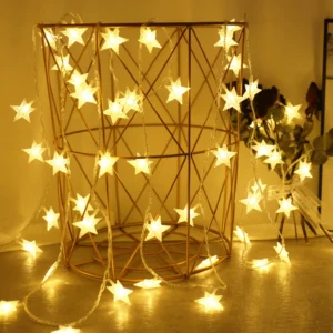 Guirlande Lumineuse LED Étoiles - 1,5 à 10 m, USB ou Piles